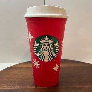 Starbucks 25th Anniversary Red Holiday Reusable Hot Cup – 2022 (16 oz) – New
